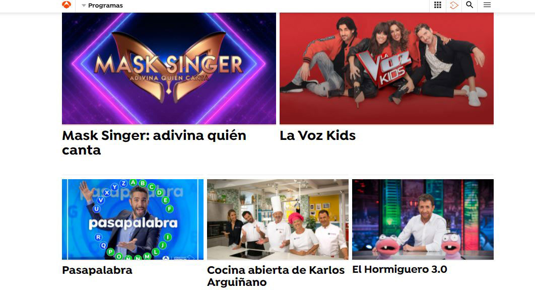 Antena 3 Programas